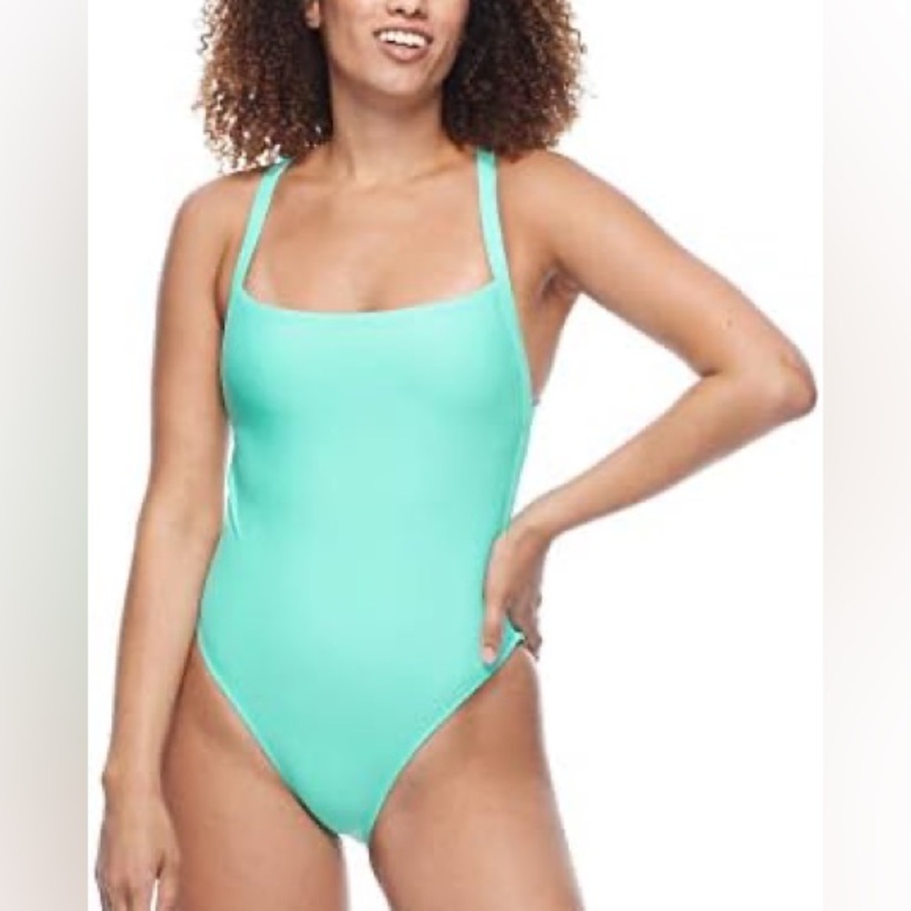 🆕 Body Glove Swimsuit Womens Large Sea Mist Blue One Piece Bathing Suit NEW NWT